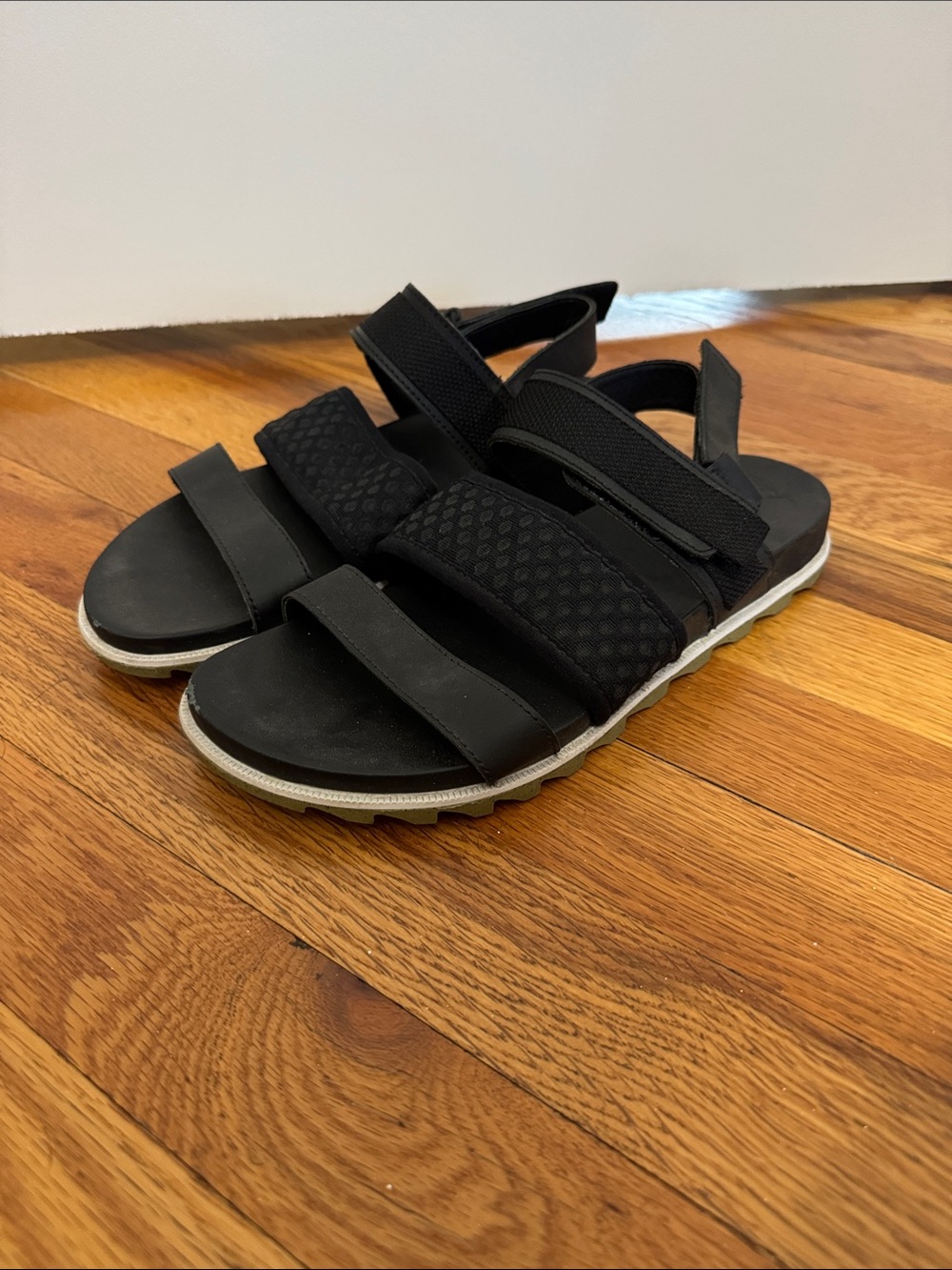 Sorel women’s Black Triple-Strap Sport Sandals